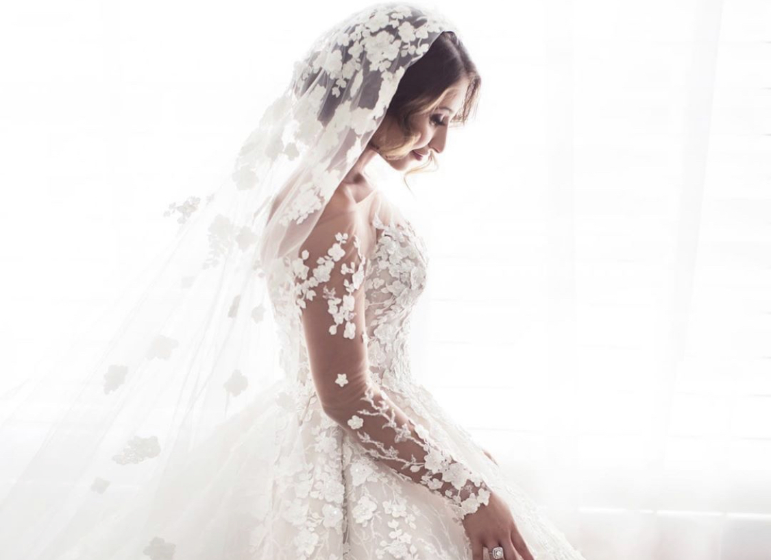 gown with lace